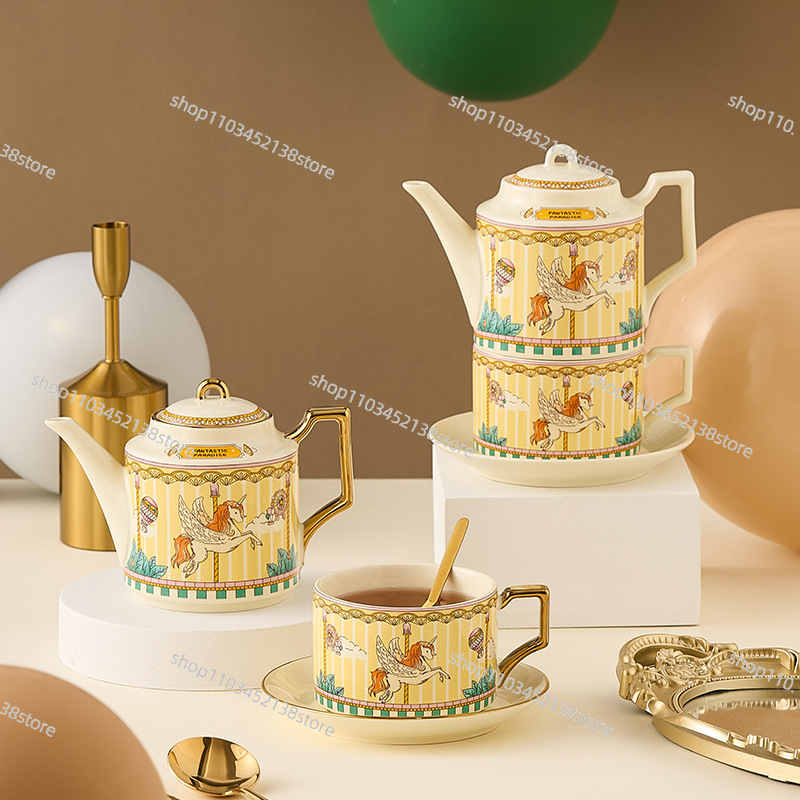 Coffee Tea Box - Juego de té de cerámica, caja