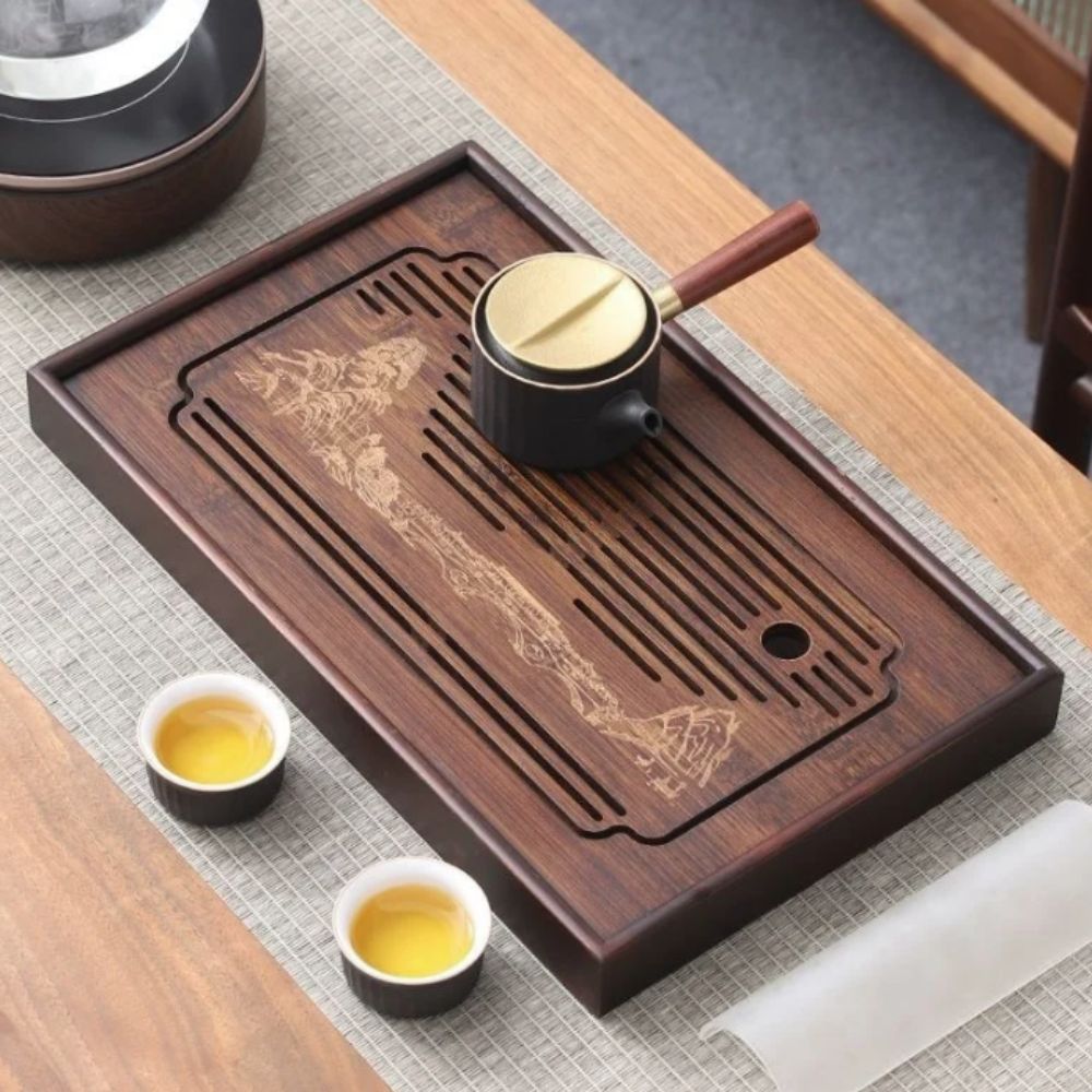 Bamboo Tea Tray - Bandeja de Té China de Bambú,