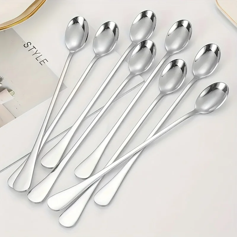 Coffee Tea And Sugar Set - Juego de cucharas de mango largo