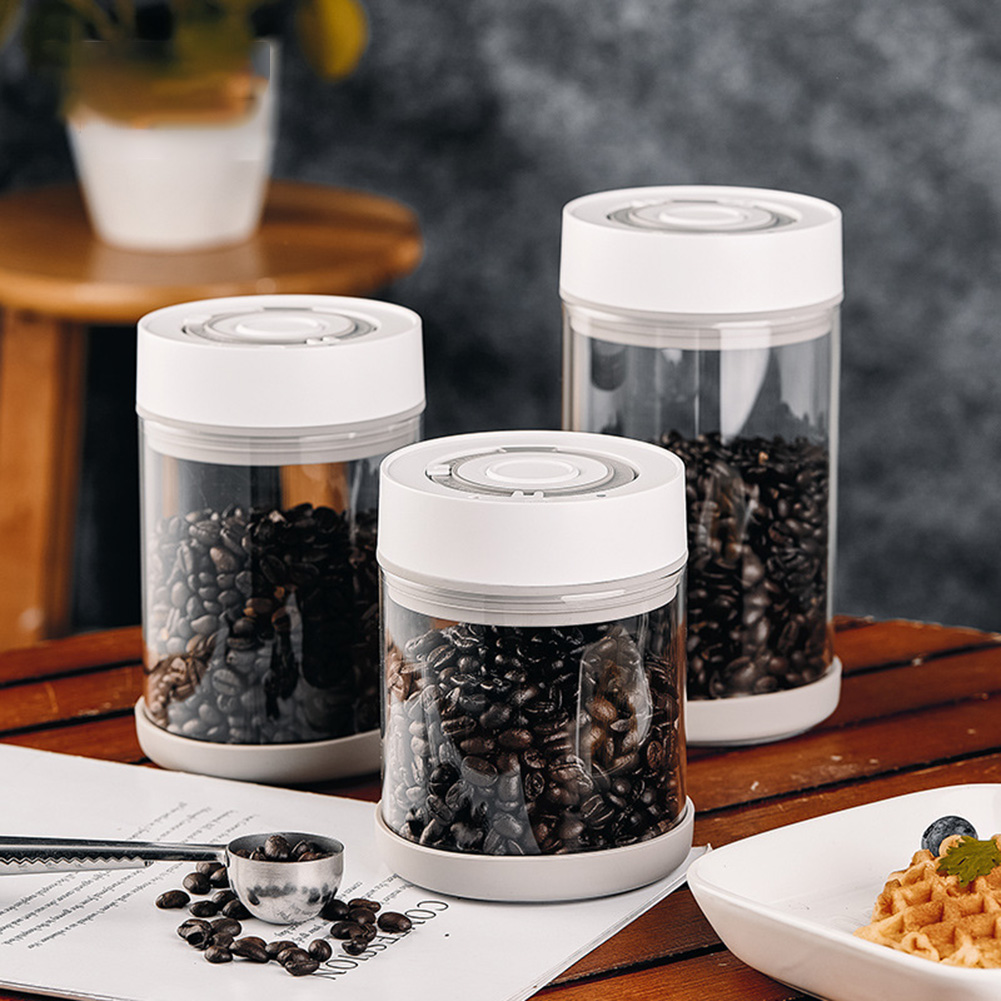 Coffee Tea Box - Tarro de vidrio a prueba de