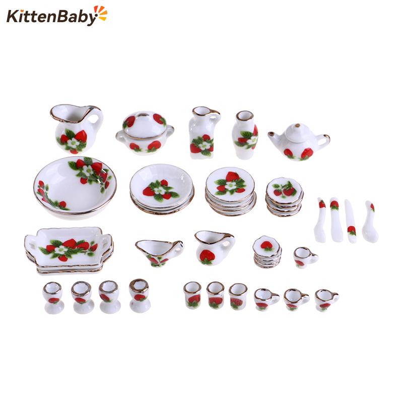Coffee Tea And Sugar Set - Juego de vajilla de cerámica para