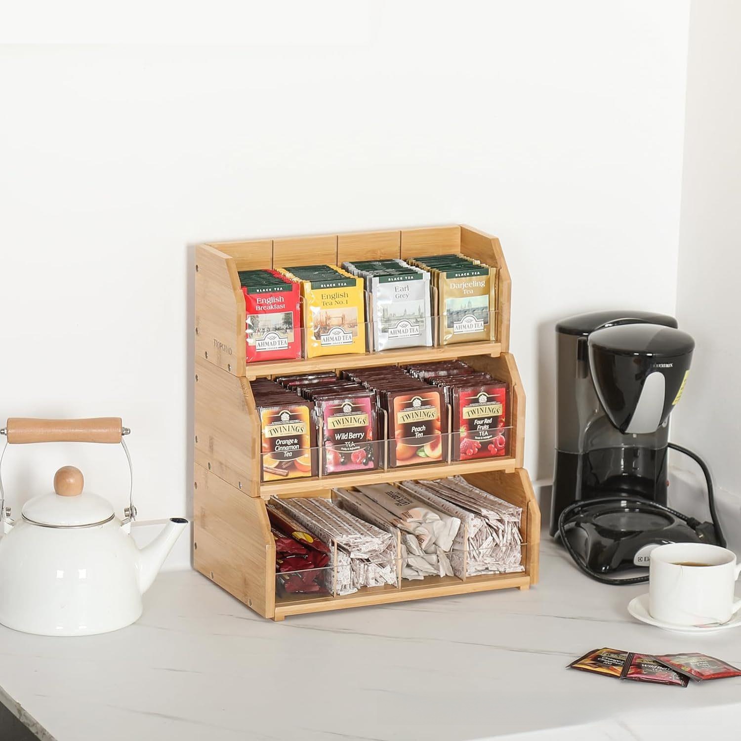 Coffee Tea Box - Caja de Almacenamiento de Bolsitas de