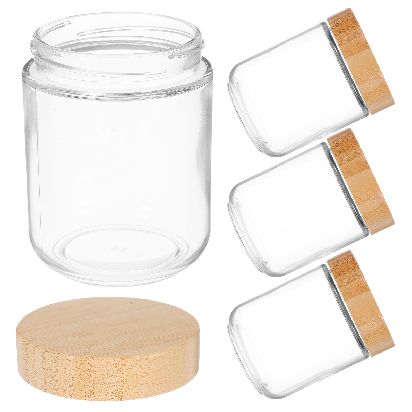 Coffee Tea Bean - 4 Recipientes de Vidrio Resistentes con