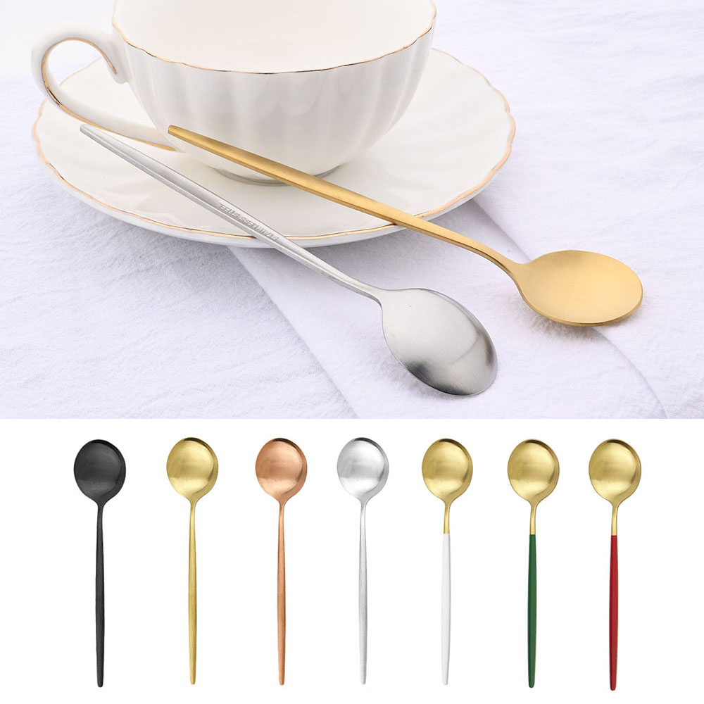 Coffee Tea And Sugar Set - Juego de cucharas mate pequeñas de