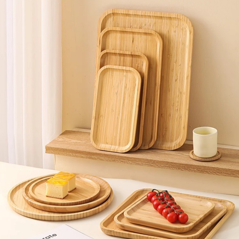 Bamboo Tea Tray - Plato de desayuno estilo japonés de