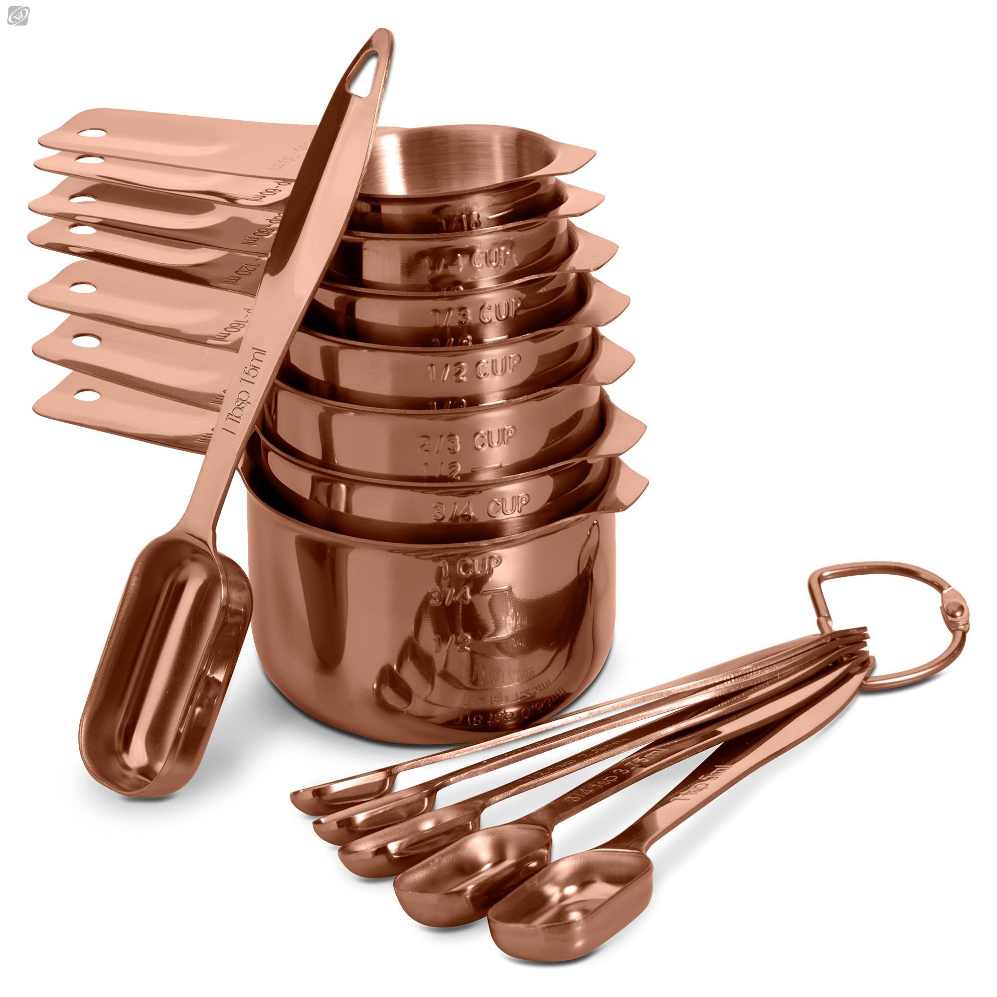 Coffee Tea And Sugar Set - Juego de cucharas medidoras de acero