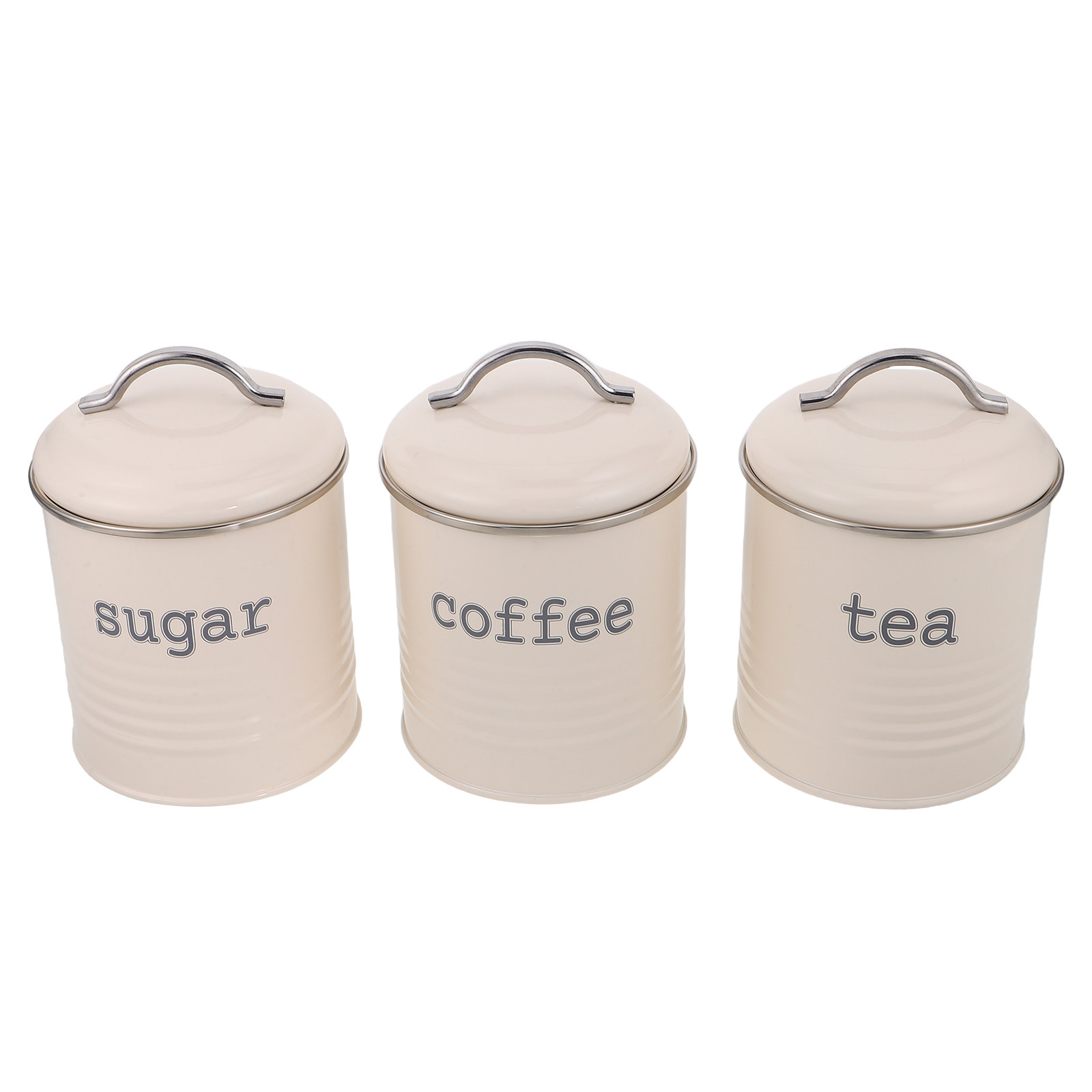 Coffee Tea And Sugar Set - Juego de 3 Recipientes Herméticos para