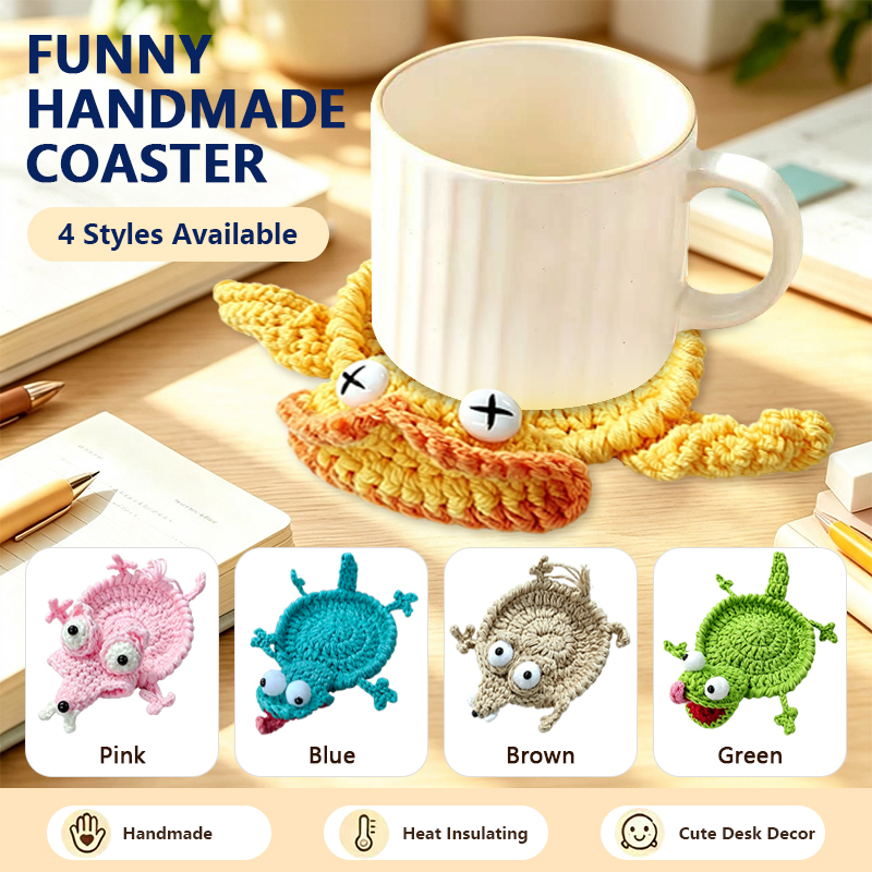Posavasos de Animales Tejidos  - Coffee Tea Knits reseña y precio
