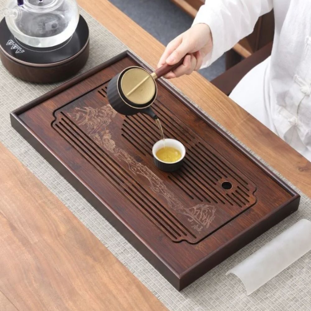 Bandeja de Té China de Bambú,  - Bamboo Tea Tray reseña y precio