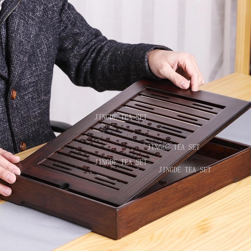 Bandeja de Té Rectangular de B - Bamboo Tea Tray reseña y precio