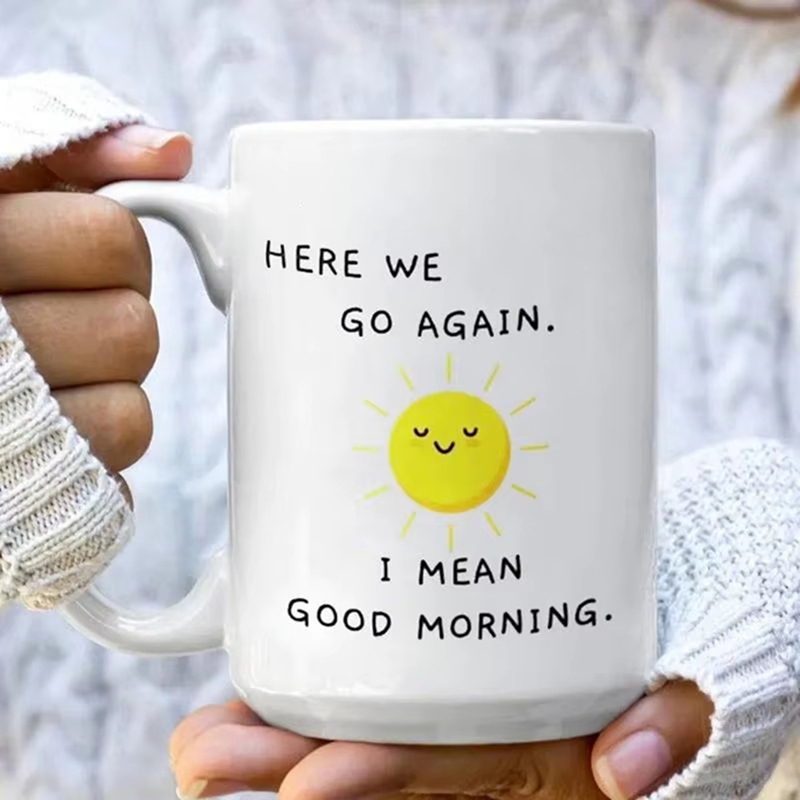 Taza de Café Divertida y Sarcá - Coffee Tea Good Morning reseña y precio