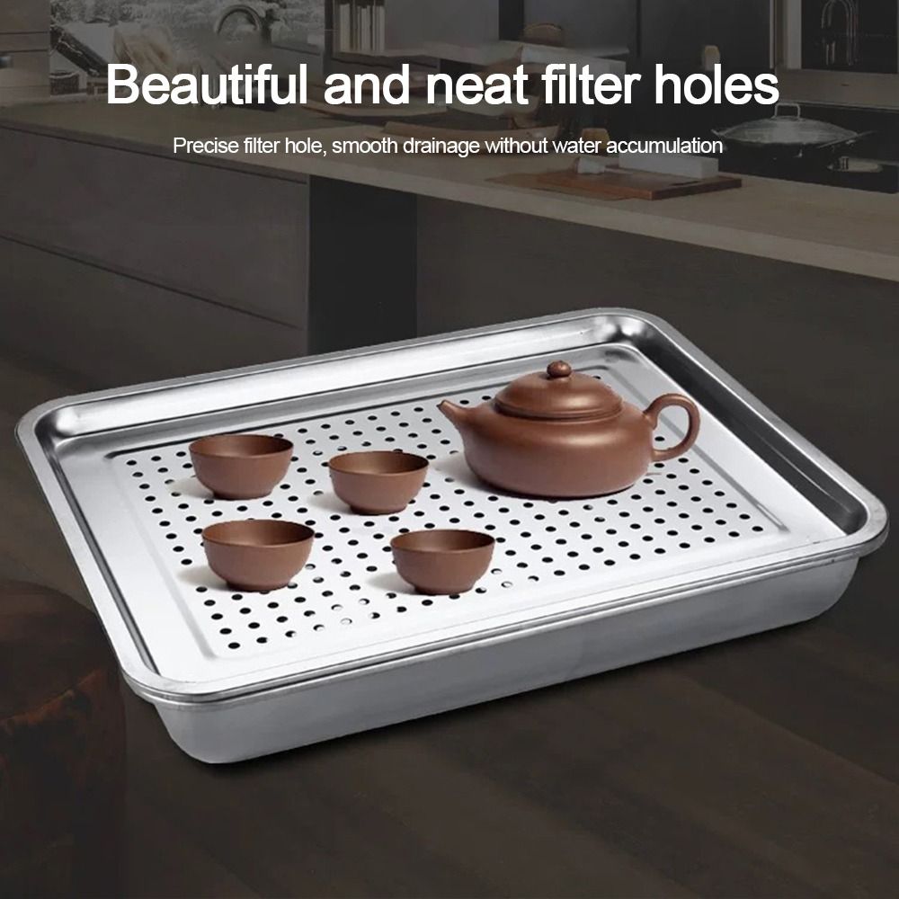 Nueva bandeja de té de acero i - Bamboo Tea Tray reseña y precio