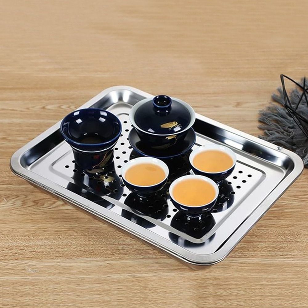 Nueva bandeja de té de acero i - Bamboo Tea Tray reseña y precio