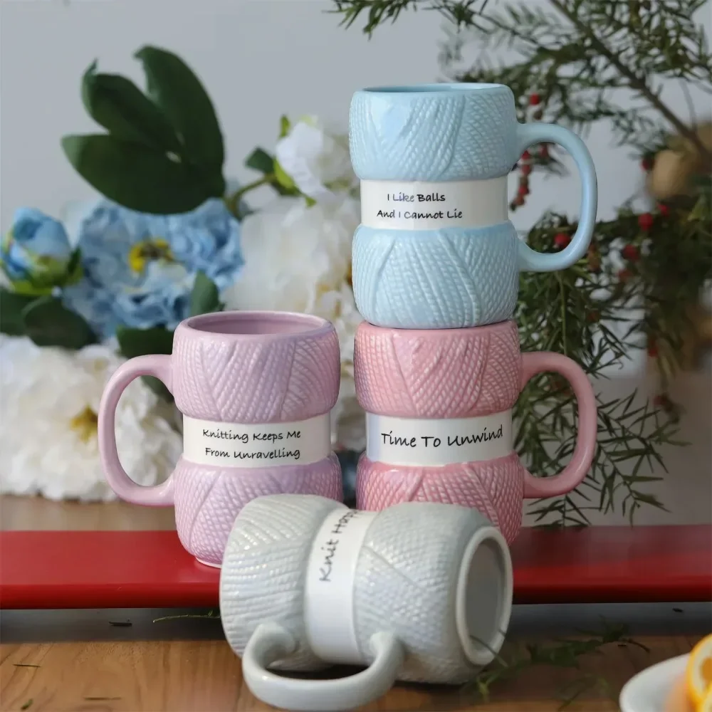 Taza de café de cerámica estil - Coffee Tea Knits reseña y precio