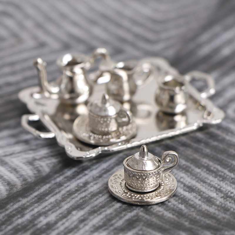 10 unids/set 1/12 casa de muñe - Coffee Tea And Sugar Set reseña y precio