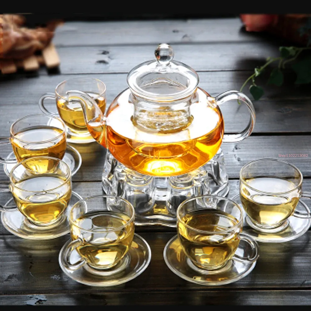 Elegante juego de té de vidrio - Bamboo Tea Tray reseña y precio