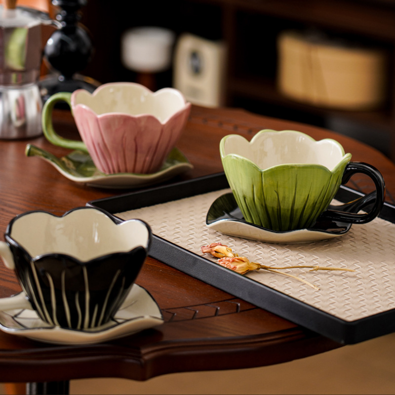 Juego de platos y tazas de caf - Coffee Tea And Leaf reseña y precio