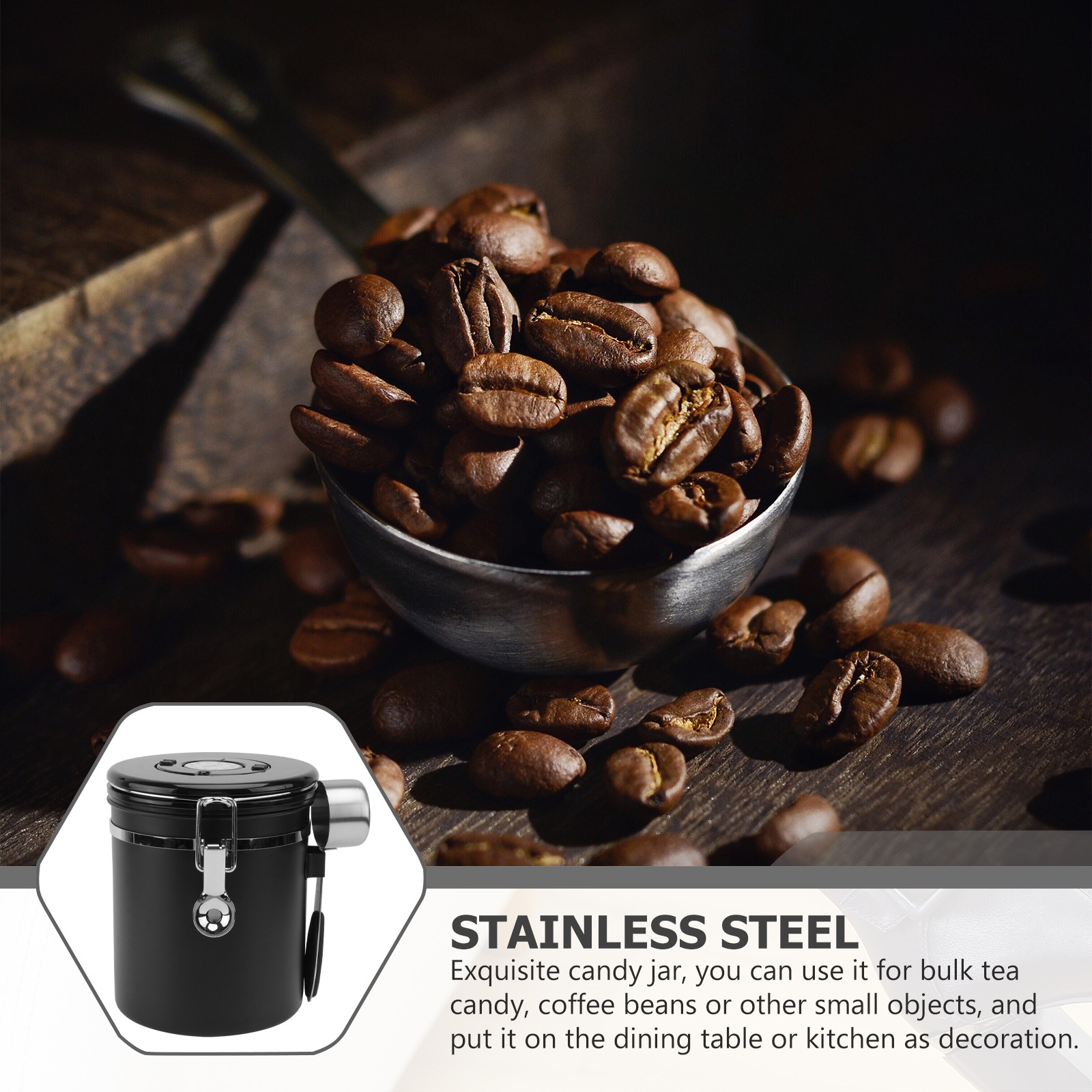 1 unidad: tarro hermético de a - Coffee Tea Bean reseña y precio
