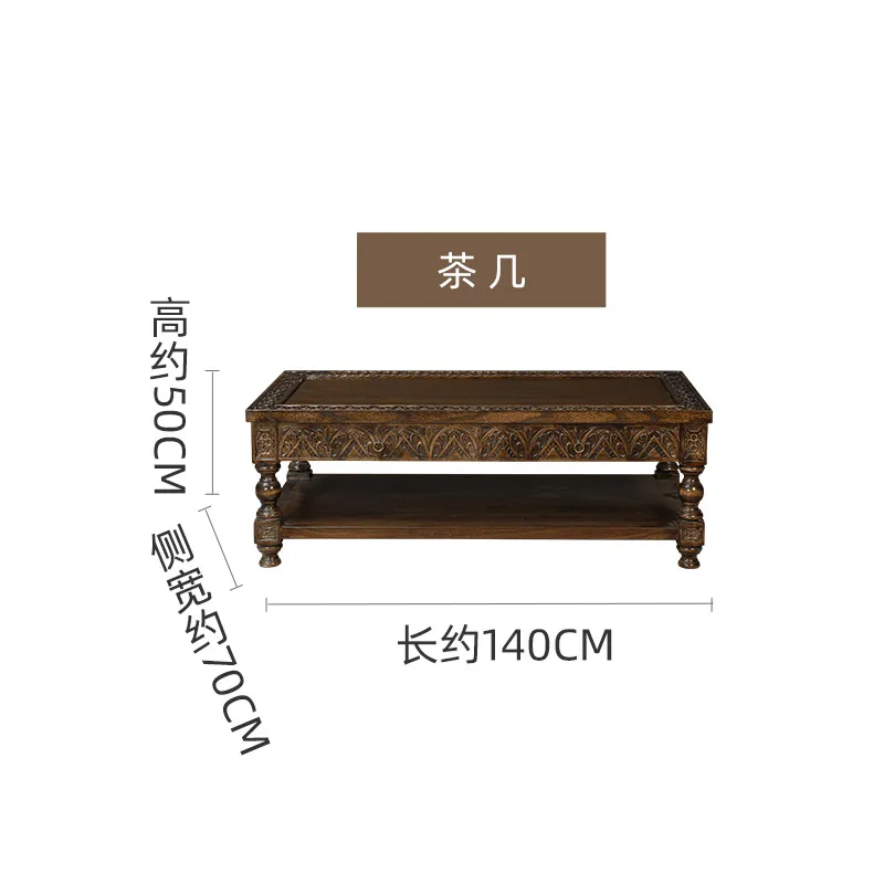 Mesa de centro de madera maciz - Coffee Tea Thai reseña y precio
