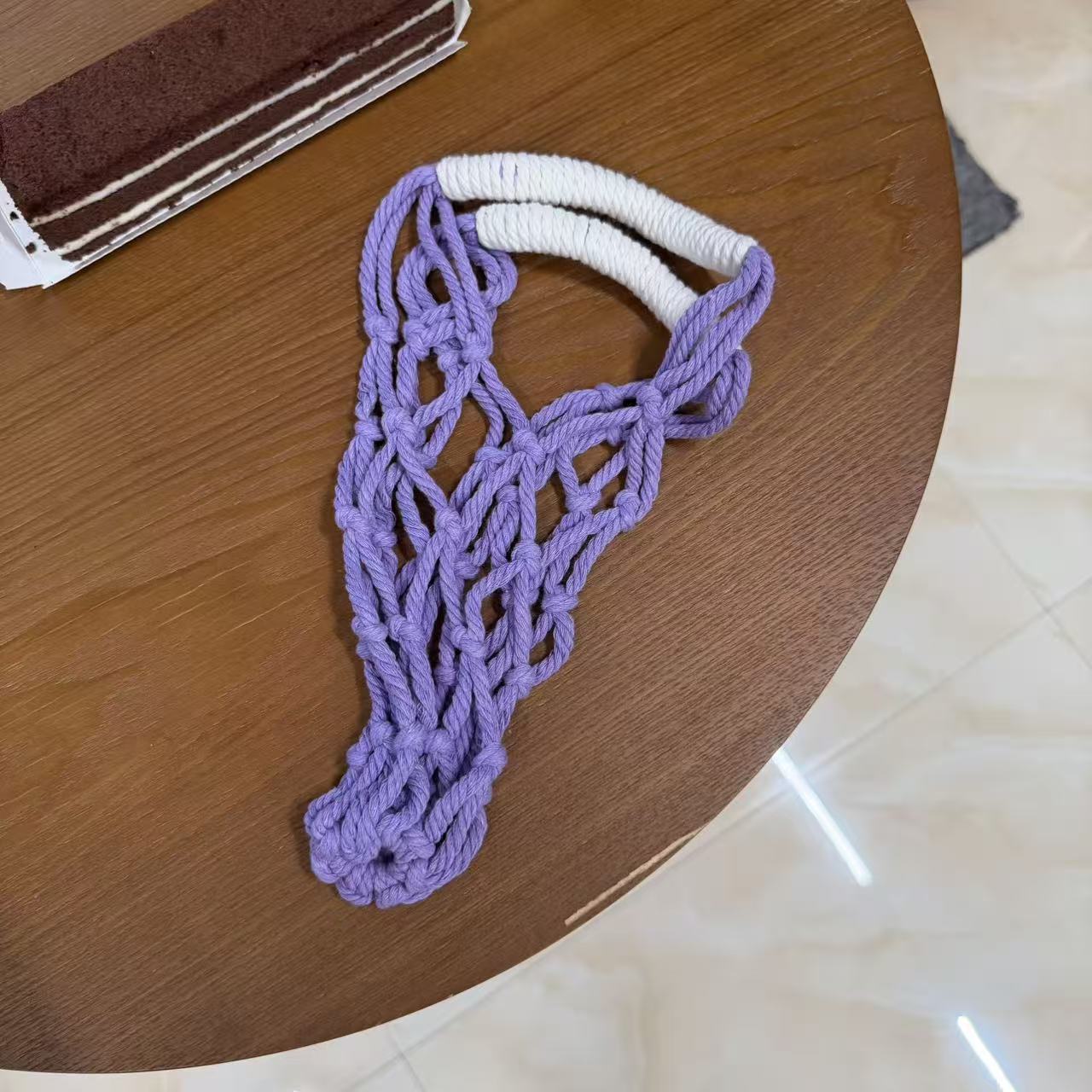 Bolsa Portavasos de Macramé He - Coffee Tea Knits reseña y precio