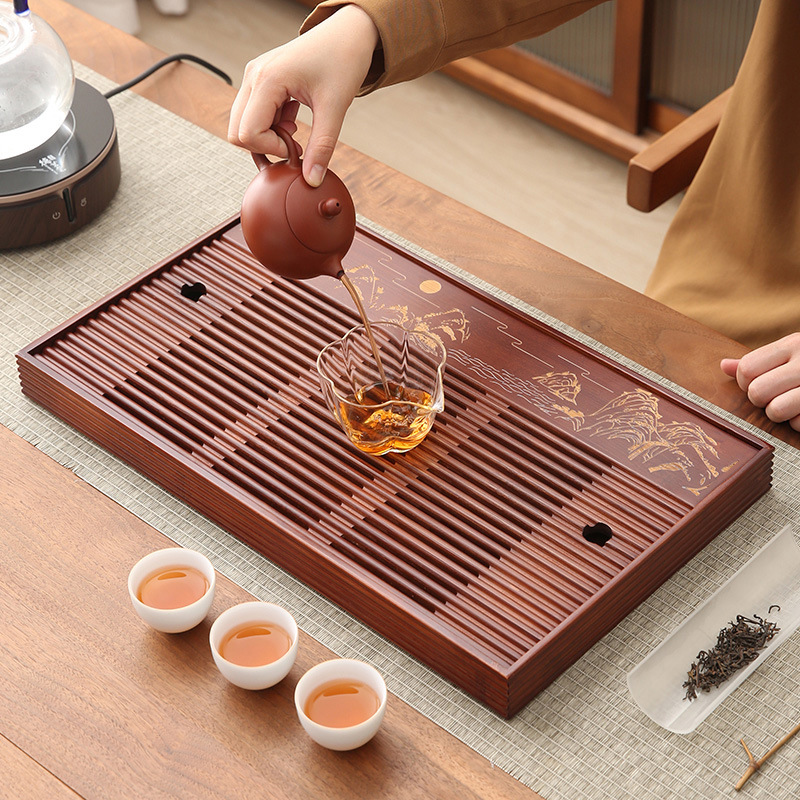 Bandeja de té de bambú Simple  - Bamboo Tea Tray reseña y precio