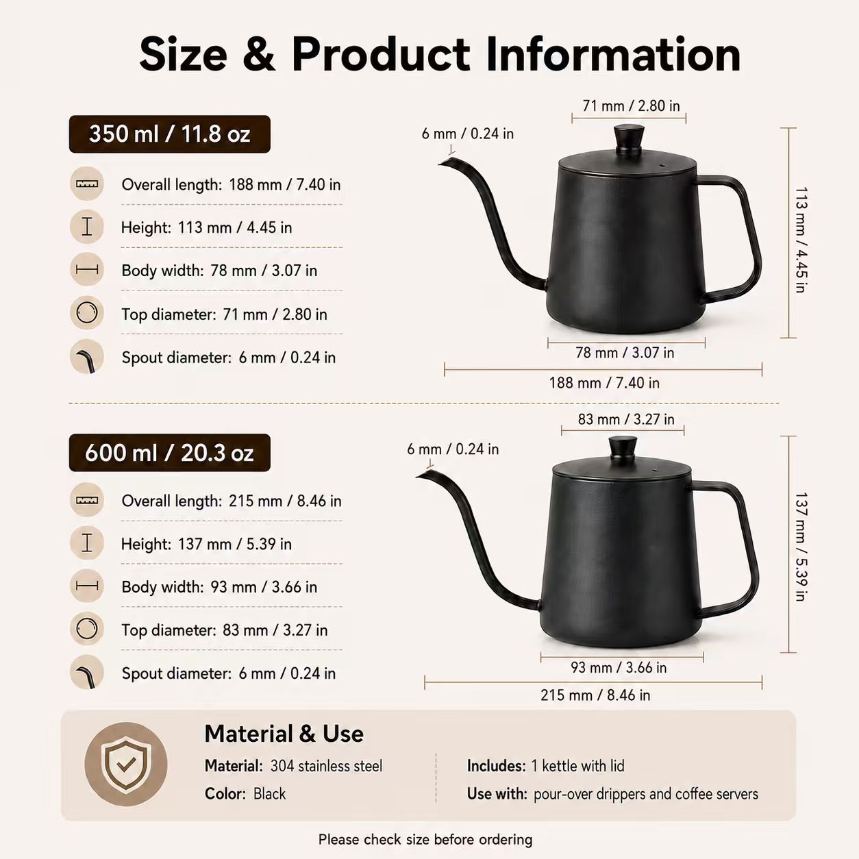 Cafetera de Acero Inoxidable 3 - Coffee Tea Box reseña y precio