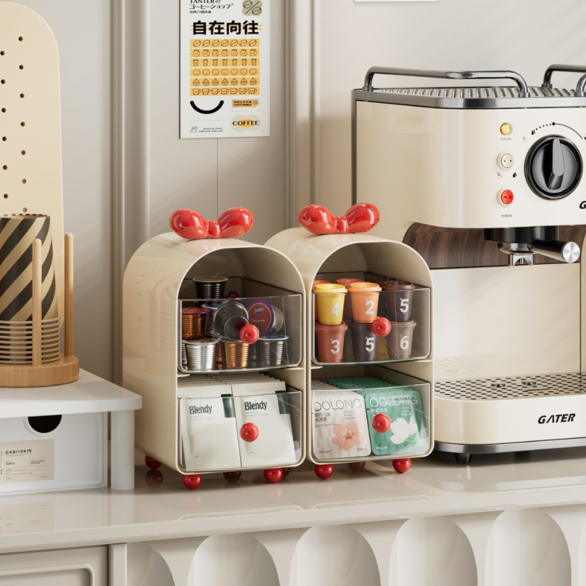 Organizador de Cápsulas de Caf - Coffee Tea Box reseña y precio