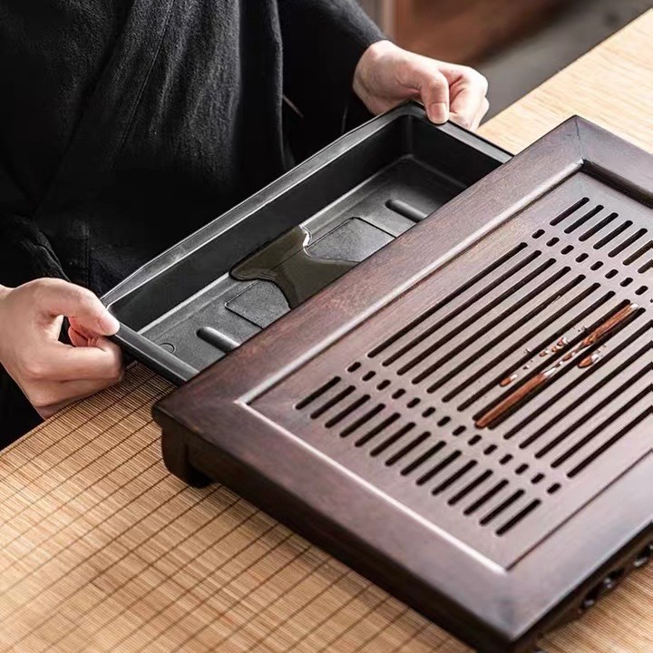 Juego de Té de Madera con Band - Bamboo Tea Tray reseña y precio