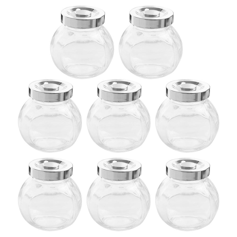 8 Frascos de Vidrio Transparen - Coffee Tea Bean reseña y precio