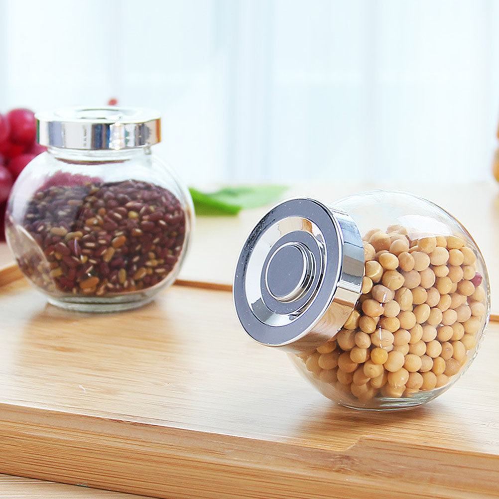 8 Frascos de Vidrio Transparen - Coffee Tea Bean reseña y precio