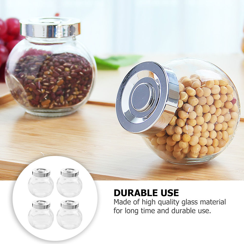 8 Frascos de Vidrio Transparen - Coffee Tea Bean reseña y precio