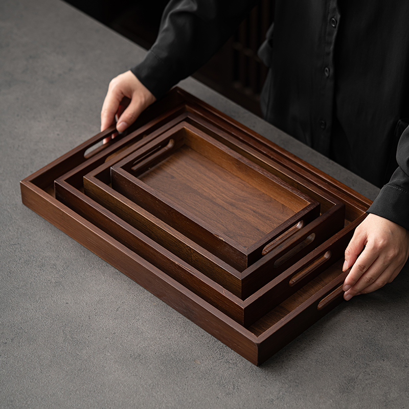 Bandeja de Té Rectangular Gran - Bamboo Tea Tray reseña y precio