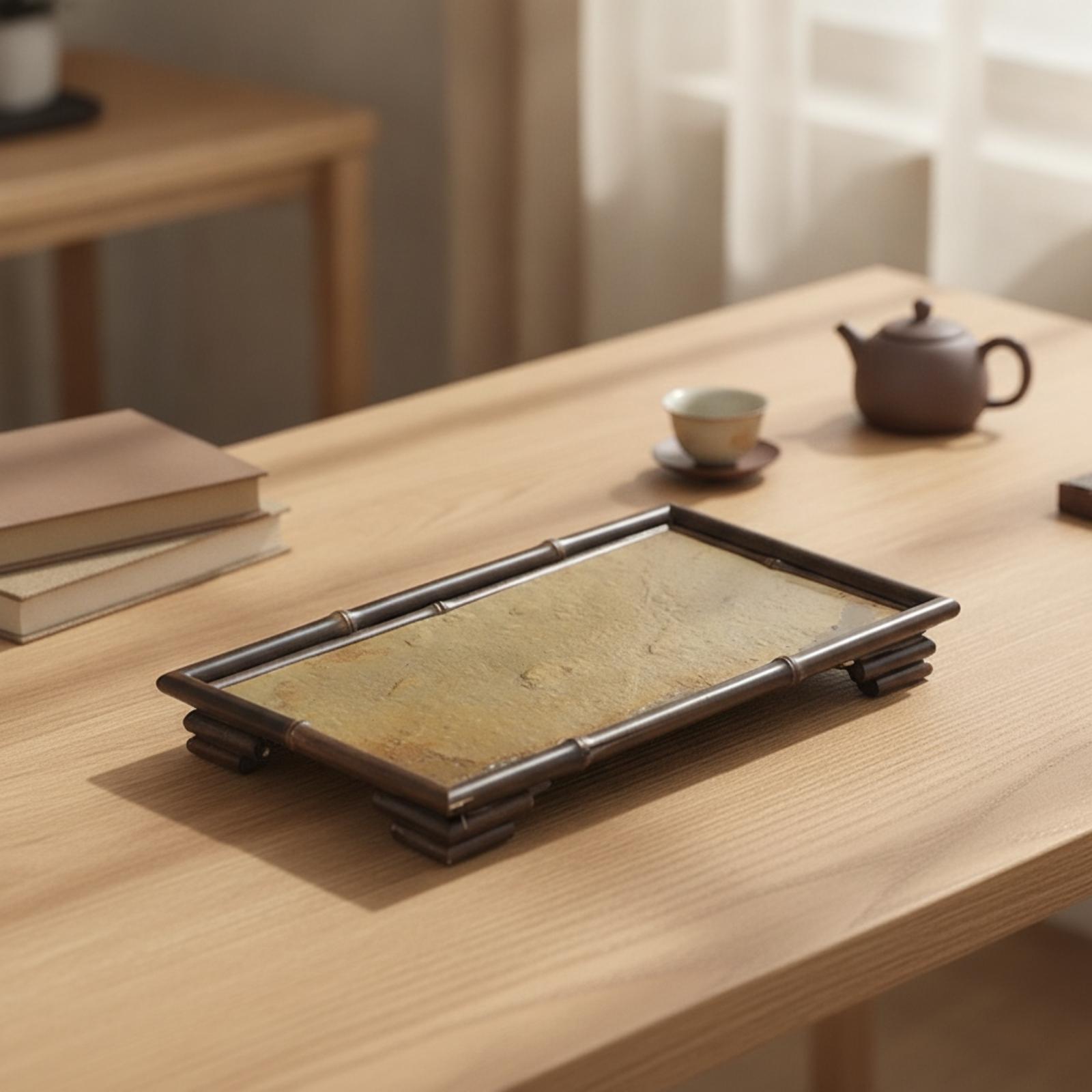 Bandeja de Bambú Rústica para  - Bamboo Tea Tray reseña y precio